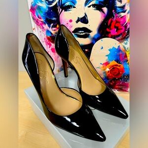 Jessica Simpson/'Claudette' Half d'Orsay Pump/9.5/4inch Heel/Gently Worn